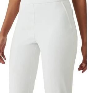 NWT Spanx Plus Size 2X Tall On-The-Go Slim Straight Pant in Classic White